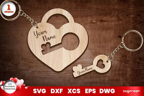 Valentine's Day Hearts Keychains SVG SvgOcean 