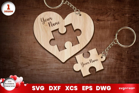 Valentine's Day Hearts Keychains SVG SvgOcean 
