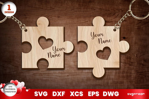 Valentine's Day Hearts Keychains SVG SvgOcean 