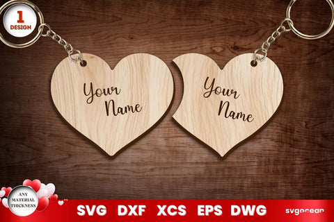 Valentine's Day Hearts Keychains SVG SvgOcean 