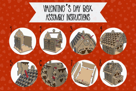 Valentine's Day House Gift Boxes SVG SvgOcean 