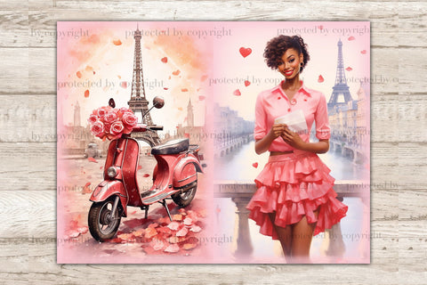 Valentines Day Junk Journal Kit | Ephemera Pages SVG GlamArtZhanna 