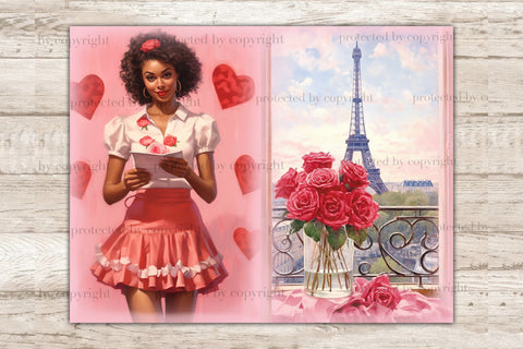 Valentines Day Junk Journal Kit | Ephemera Pages SVG GlamArtZhanna 