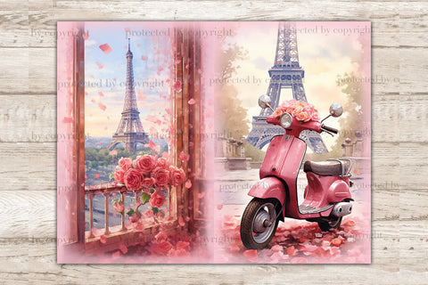 Valentines Day Junk Journal Pages | Picture Collage SVG GlamArtZhanna 