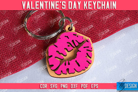 Valentine's Day Keychain Bundle | Cute Keychain | Valentine's Day Gift Idea | CNC Files SVG Fly Design 