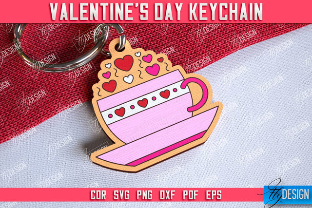 Valentine's Day Keychain | Cute Keychain | Valentine's Day Gift Idea | CNC Files SVG Fly Design 