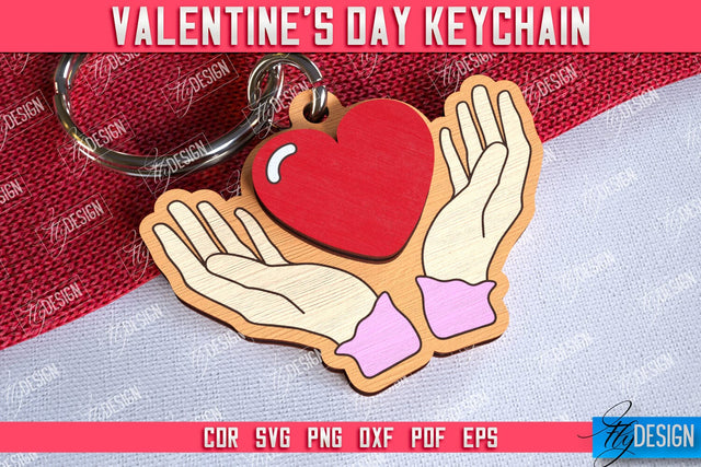 Valentine's Day Keychain | Cute Keychain | Valentine's Day Gift Idea | CNC Files SVG Fly Design 