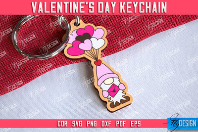 Valentine's Day Keychain | Cute Keychain | Valentine's Day Gift Idea | CNC Files SVG Fly Design 
