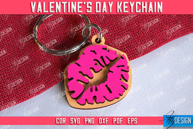 Valentine's Day Keychain | Cute Keychain | Valentine's Day Gift Idea | CNC Files SVG Fly Design 