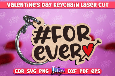 Valentine's Day Keychain | Cute Keychain | Valentine's Day Gift Idea | CNC Files SVG The T Store Design 