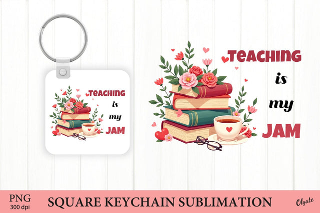 Valentine’s Day Keychain Sublimation PNG. Book Keychain PNG Sublimation Olga Terlyanskaya 