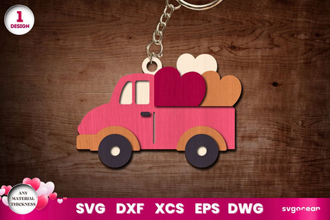 Valentine's Day Keychains Laser Cut SVG SvgOcean 