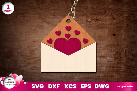 Valentine's Day Keychains Laser Cut SVG SvgOcean 