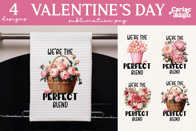 Valentines Day Kitchen Towel Sublimation Sublimation Carla C Designs 