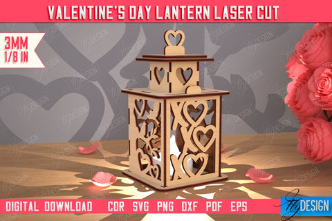 Valentine's Day Lantern Bundle | Romantic Gift | Night Light | Shadow Lamp | CNC Files SVG Fly Design 