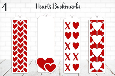 Valentines Day layered bookmark svg, Heart gift tags SVG AnastasiyaArtDesign 