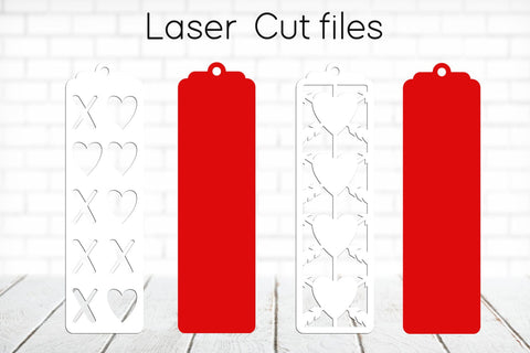 Valentines Day layered bookmark svg, Heart gift tags SVG AnastasiyaArtDesign 