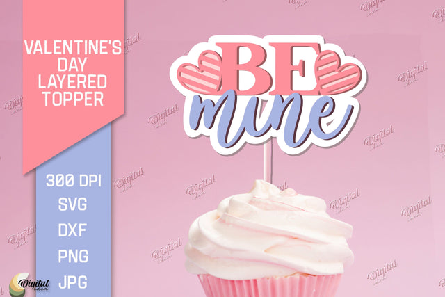 Valentine's Day Layered Topper. Cake Topper Paper Cut 3D Paper Evgenyia Guschina 