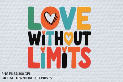 Valentine's Day Love Without Limits Png Sublimation Creativeart88 