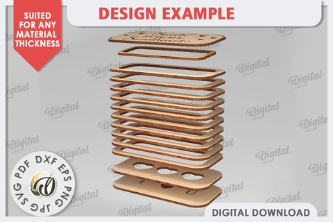 Valentine's Day Mini Chocolate Box Laser Cut. Valentine Gift SVG Evgenyia Guschina 