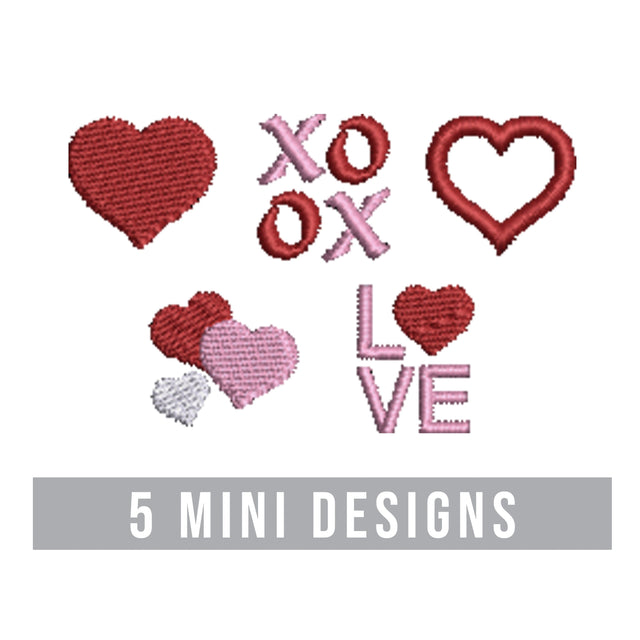 Valentine's Day Mini Embroidery Design Bundle Embroidery/Applique DESIGNS Creatively Embroidery 