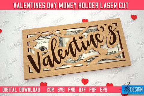 Valentine's Day Money Holder Bundle | Gift Idea | Romantic Season | Greeting Card | Holidays | CNC Files SVG Fly Design 