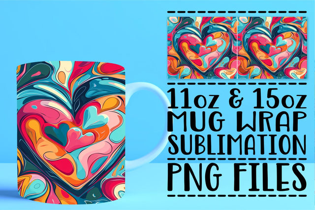 Valentine's Day Mug Charm Sublimation afrosvg 