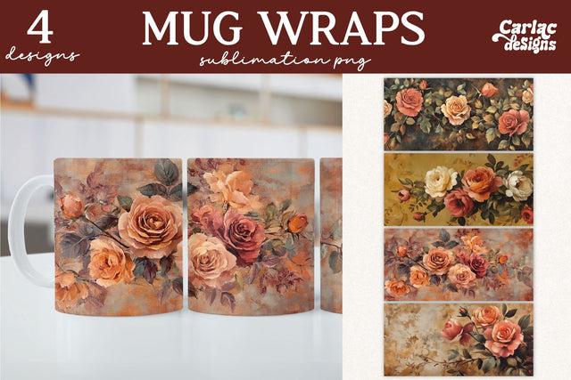 Valentines Day Mug Wrap Sublimation Sublimation Carla C Designs 