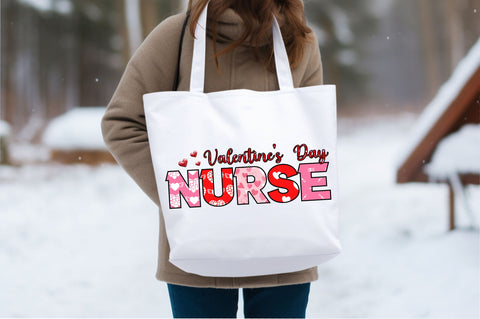 Valentines day nurse PNG Design Sublimation Designangry 