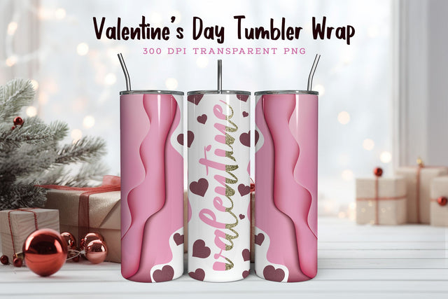 Valentines Day PNG 20oz Skinny Tumbler Sublimation CraftLabSVG 