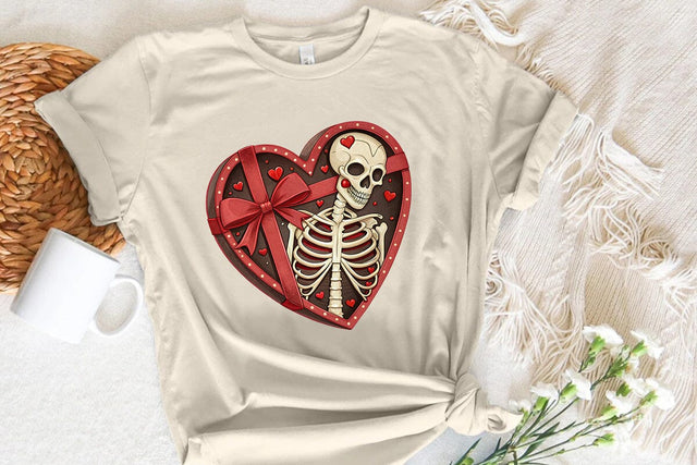valentines day png skeleton heart SVG Angelina750 