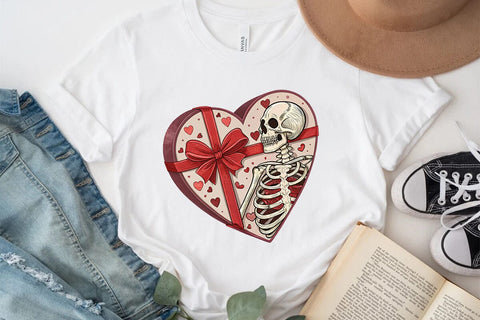 valentines day png skeleton heart SVG Angelina750 