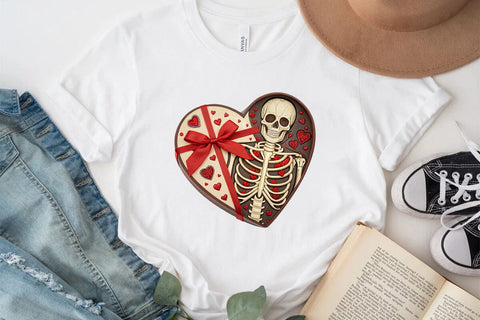 valentines day png skeleton heart SVG Angelina750 