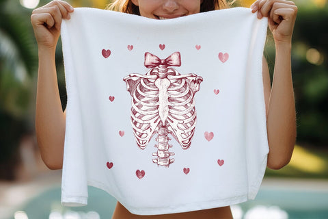 valentines day png skeleton heart SVG Angelina750 
