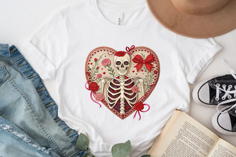 valentines day png skeleton heart SVG Angelina750 