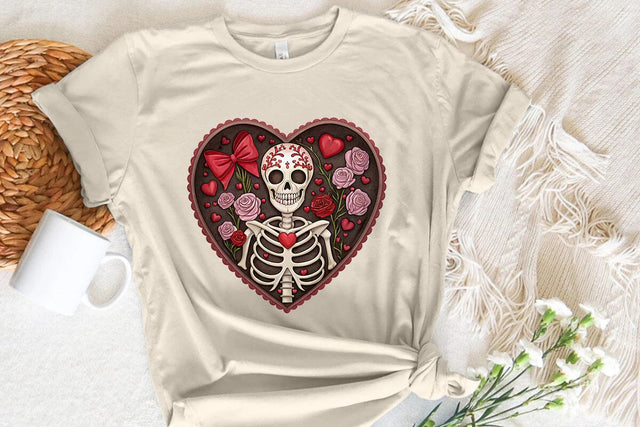 valentines day png skeleton heart SVG Angelina750 