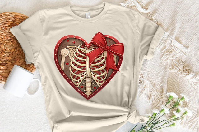 valentines day png skeleton heart SVG Angelina750 