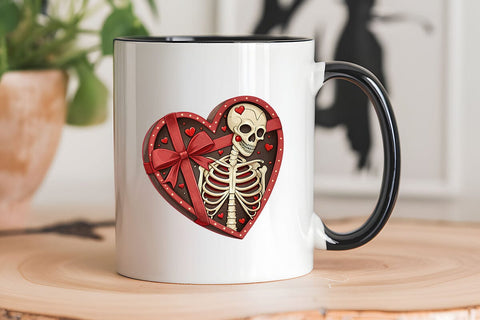valentines day png skeleton heart SVG Angelina750 