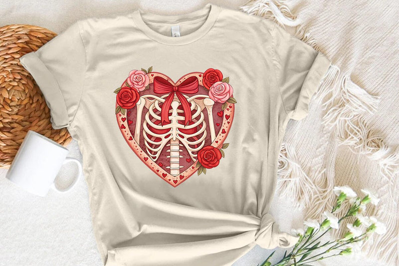 valentines day png skeleton heart SVG Angelina750 