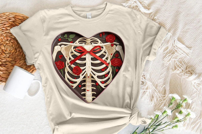 valentines day png skeleton heart SVG Angelina750 