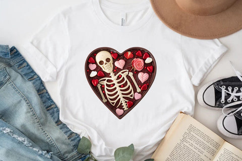 valentines day png skeleton heart SVG Angelina750 
