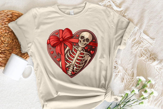 valentines day png skeleton heart SVG Angelina750 