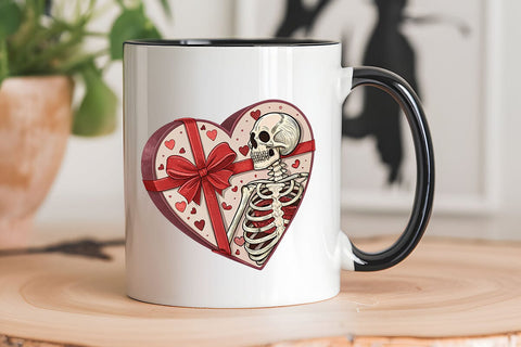 valentines day png skeleton heart SVG Angelina750 
