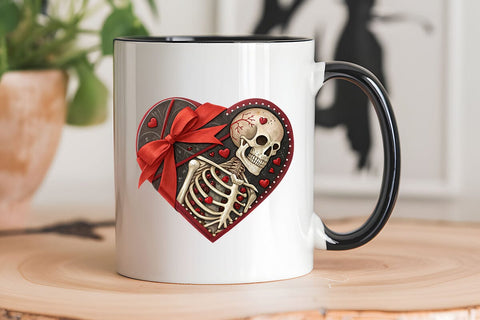valentines day png skeleton heart SVG Angelina750 