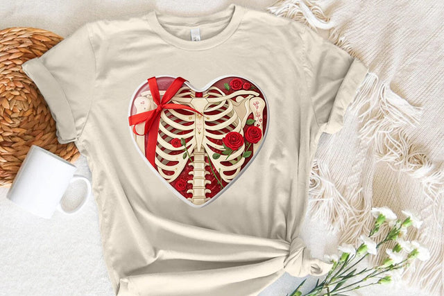 valentines day png skeleton heart SVG Angelina750 