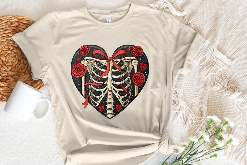 valentines day png skeleton heart SVG Angelina750 