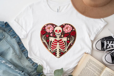 valentines day png skeleton heart SVG Angelina750 