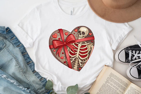 valentines day png skeleton heart SVG Angelina750 