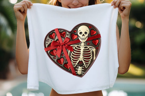 valentines day png skeleton heart SVG Angelina750 
