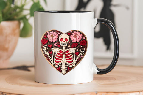 valentines day png skeleton heart SVG Angelina750 